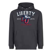Liberty University Flames Football Lynchburg Virginia Sparky The Eagle Heavyweight Hoodie | Teevron