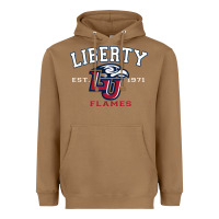 Toasted Coconut liberty university flames football lynchburg virginia sparky the eagle Heavyweight Hoodie - PixelFlow