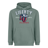 Sage liberty university flames football lynchburg virginia sparky the eagle Heavyweight Hoodie - PixelFlow