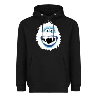 Black bumble face Heavyweight Hoodie - PixelFlow