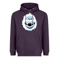 Plum bumble face Heavyweight Hoodie - PixelFlow