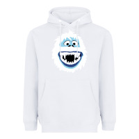 White bumble face Heavyweight Hoodie - PixelFlow