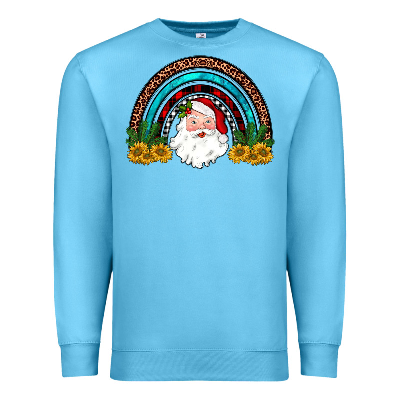 Santa Rainbow Premium Sweatshirt by JahusDesignShop | Teevron