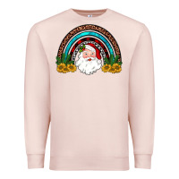 Pale Pink santa rainbow Premium Sweatshirt - JahusDesignShop