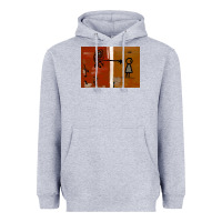 Heather Grey It’s Always Sunny Painting Heavyweight Hoodie - PixelFlow