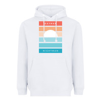 White DAYMAN NIGHTMAN - It's Always Sunny Heavyweight Hoodie - PixelFlow