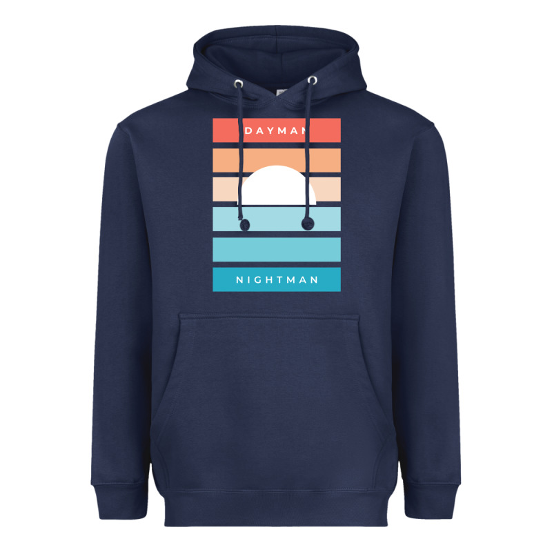 Dayman Nightman - It's Always Sunny Heavyweight Hoodie by PixelFlow | Teevron