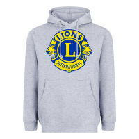 Heather Grey lions clubs international classic Heavyweight Hoodie - PixelFlow