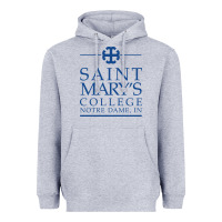 Heather Grey saint mary's college belles Heavyweight Hoodie - PixelFlow