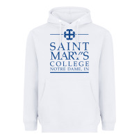 White saint mary's college belles Heavyweight Hoodie - PixelFlow