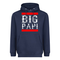 Navy big papi Heavyweight Hoodie - PixelFlow