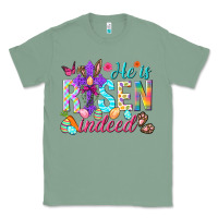 Sage He is risen indeed Happy Easter Day Classic Tee - HowdyJamesFarm