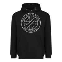 Black Crass   There Is No  Authority But Yourself Classic Heavyweight Hoodie - PixelFlow