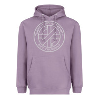 Lavender Crass   There Is No  Authority But Yourself Classic Heavyweight Hoodie - PixelFlow
