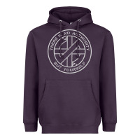 Plum Crass   There Is No  Authority But Yourself Classic Heavyweight Hoodie - PixelFlow
