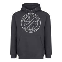 Smoke Crass   There Is No  Authority But Yourself Classic Heavyweight Hoodie - PixelFlow