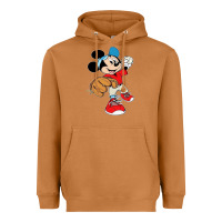 Meerkat micky-playing-baseball-cartoon-illustration-- Heavyweight Hoodie - PixelFlow