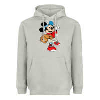 Moon Dust micky-playing-baseball-cartoon-illustration-- Heavyweight Hoodie - PixelFlow