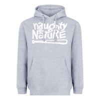 Heather Grey naughty by nature Heavyweight Hoodie - PixelFlow