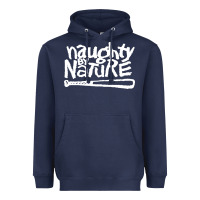 Navy naughty by nature Heavyweight Hoodie - PixelFlow