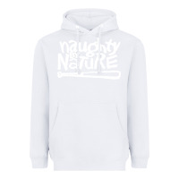White naughty by nature Heavyweight Hoodie - PixelFlow