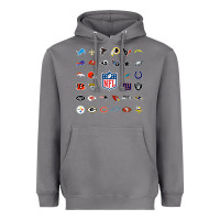 Storm american football team collage    wall art Heavyweight Hoodie - PixelFlow