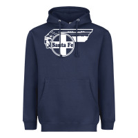 Navy big chief clean santa fe railroad Heavyweight Hoodie - PixelFlow