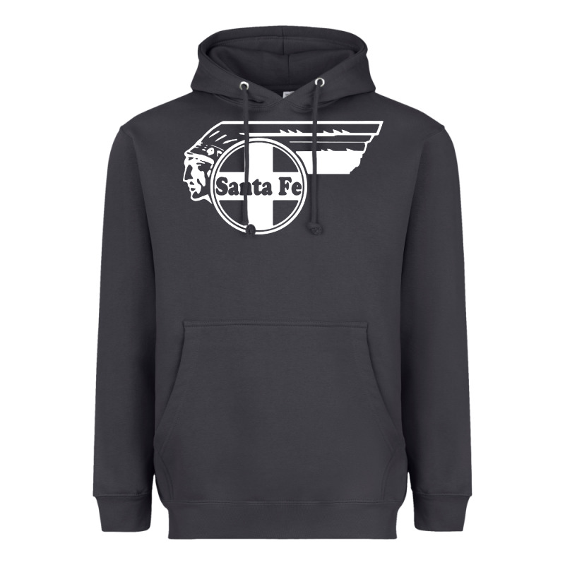 Big Chief Clean Santa Fe Railroad Heavyweight Hoodie by PixelFlow | Teevron