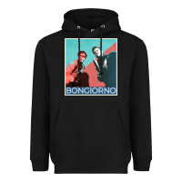 Black Inglorious Basterds - Bongiorno poster GIFT Heavyweight Hoodie - PixelFlow