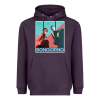 Plum Inglorious Basterds - Bongiorno poster GIFT Heavyweight Hoodie - PixelFlow