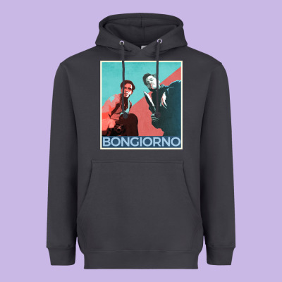 Inglorious Basterds - Bongiorno Poster Gift Heavyweight Hoodie Designed By Pixelflow