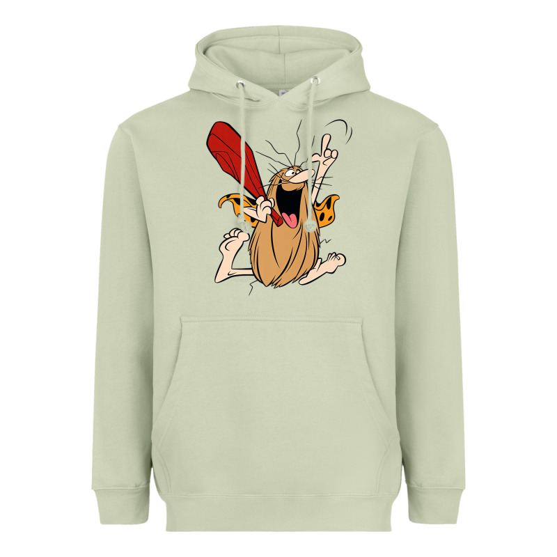 Captain Caveman Captain Caveman Unga Bunga Premium T Shirt Heavyweight Hoodie by PixelFlow | Teevron