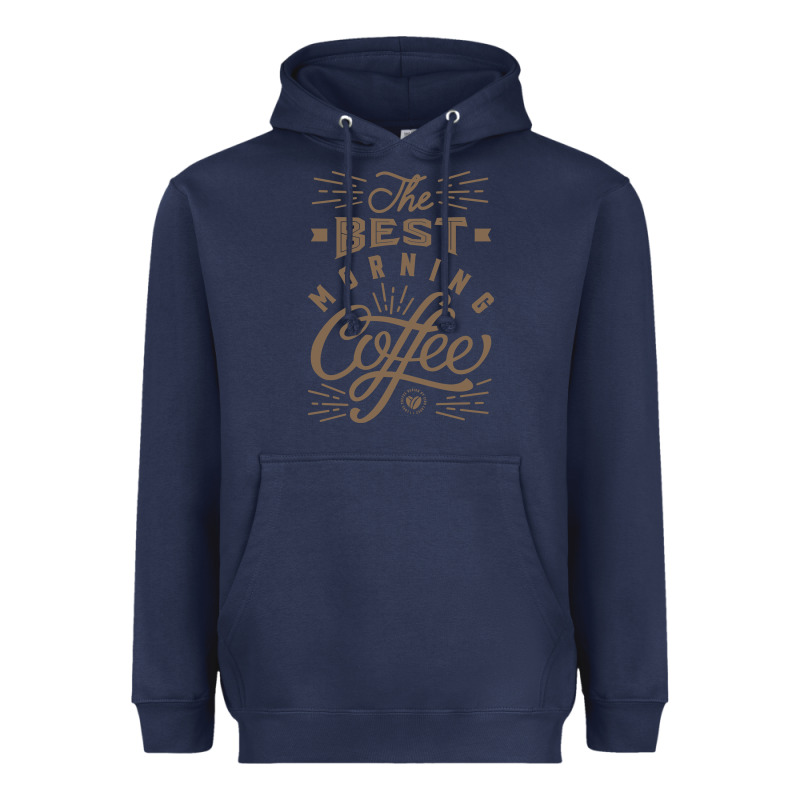 The Best Morning Coffee Heavyweight Hoodie by PixelFlow | Teevron