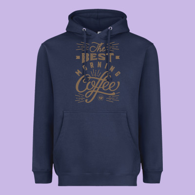 The Best Morning Coffee Heavyweight Hoodie Designed By Pixelflow