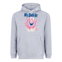 Heather Grey Mr bubble makes bath time fun Heavyweight Hoodie - PixelFlow