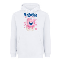 White Mr bubble makes bath time fun Heavyweight Hoodie - PixelFlow