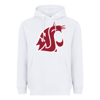 White washington state cougars Heavyweight Hoodie - PixelFlow