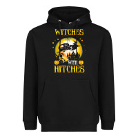 Witches With Hitches Funny Halloween Costume Gift Heavyweight Hoodie | Teevron