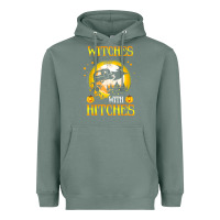 Sage witches with hitches funny halloween costume gift Heavyweight Hoodie - PixelFlow