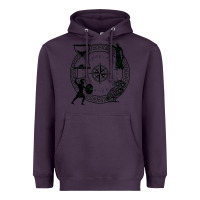 Plum the four stoic virtues Heavyweight Hoodie - PixelFlow