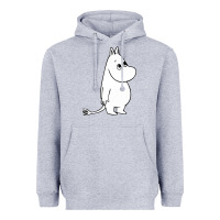Heather Grey moomin character Heavyweight Hoodie - PixelFlow
