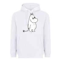 White moomin character Heavyweight Hoodie - PixelFlow