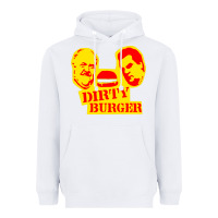 White dirty burger Heavyweight Hoodie - PixelFlow
