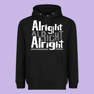 Matthew Mcconaughey Dazed & Confused Alright Alright Alright Hipster T Heavyweight Hoodie Designed By Pixelflow