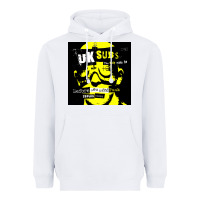 White U.K. SUBS special music punk Heavyweight Hoodie - PixelFlow