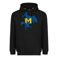 Black mcneese  athletics Heavyweight Hoodie - PixelFlow