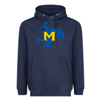 Navy mcneese  athletics Heavyweight Hoodie - PixelFlow