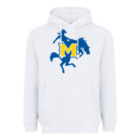 White mcneese  athletics Heavyweight Hoodie - PixelFlow