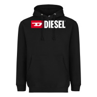Black Diesel Heavyweight Hoodie - PixelFlow
