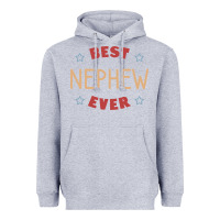 Heather Grey Best nephew ever Heavyweight Hoodie - PixelFlow